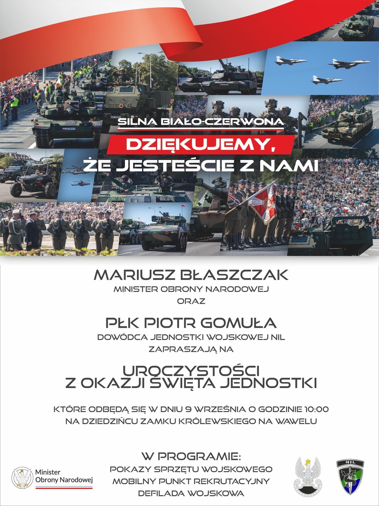 NIL zaproszenie na śwęto jednostki
