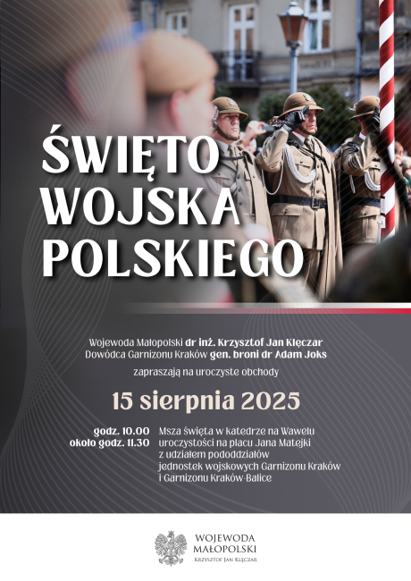 plakat swieto wojska polskiego krakow 2025 - grafika