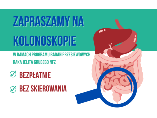 grafika zaproszenie na kolonoskopie