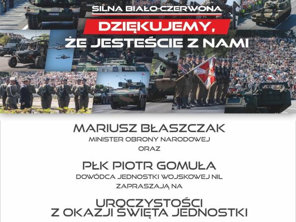 plakat NIL święto Jednostki 