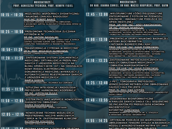 Szczegółowy program pierwszej konferencji TechMed 2025 
