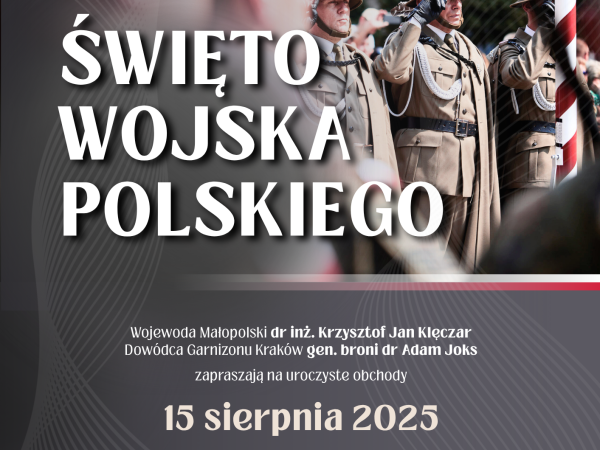 plakat swieto wojska polskiego krakow 2025 - grafika