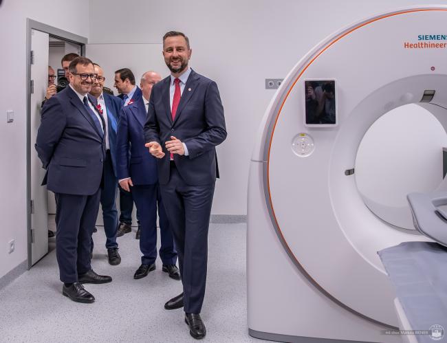 Uroczysta prezentacja najnowszej wersji tomografu zliczającego fotony z udziałem w.Kosiniaka-Kamysza