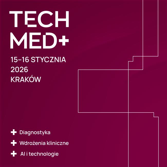 plakat zapraszający na koncję TECHMED