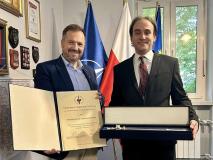 Paweł Dobrowolski, Filantrop Krakowa Anno Domini 2024 u dyr. szpitala prof. Bartłomieja Guzika